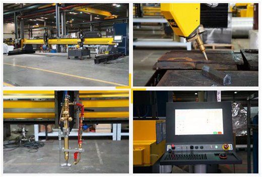 上海滬工10米超長(zhǎng)跨距無限回轉(zhuǎn)數(shù)控坡口切割機(jī)