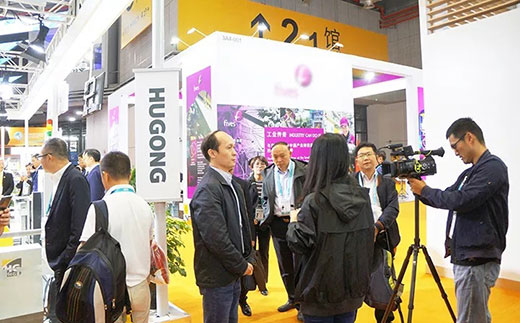 江蘇常州衛(wèi)視拍攝滬工意大利CEA展位